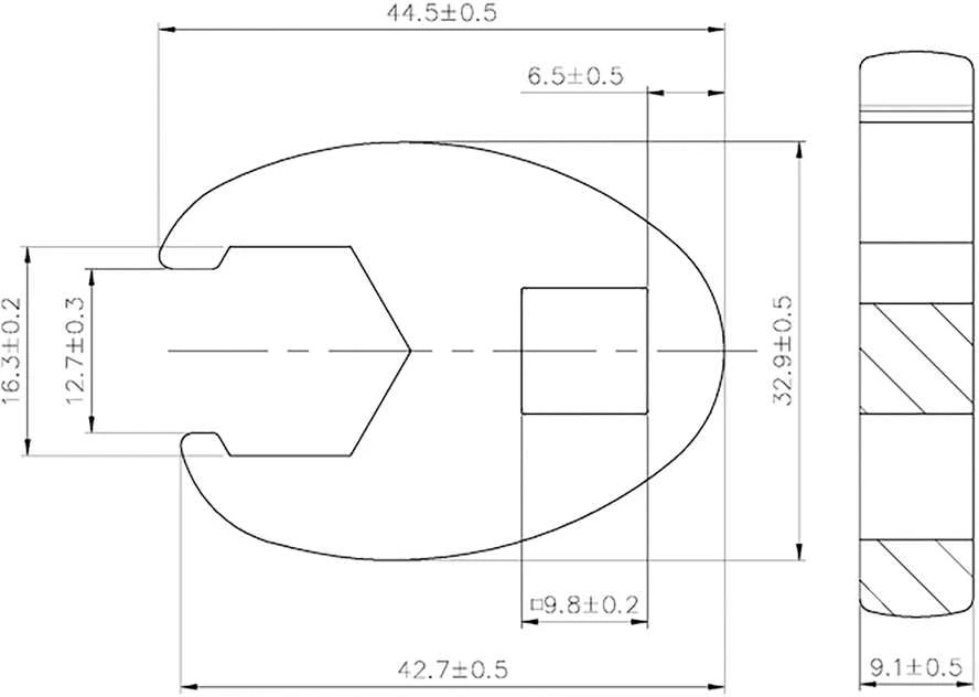Bgs Technic Raktas "varnos koja" | 10 mm (3/8") | 16 mm (1756-16)