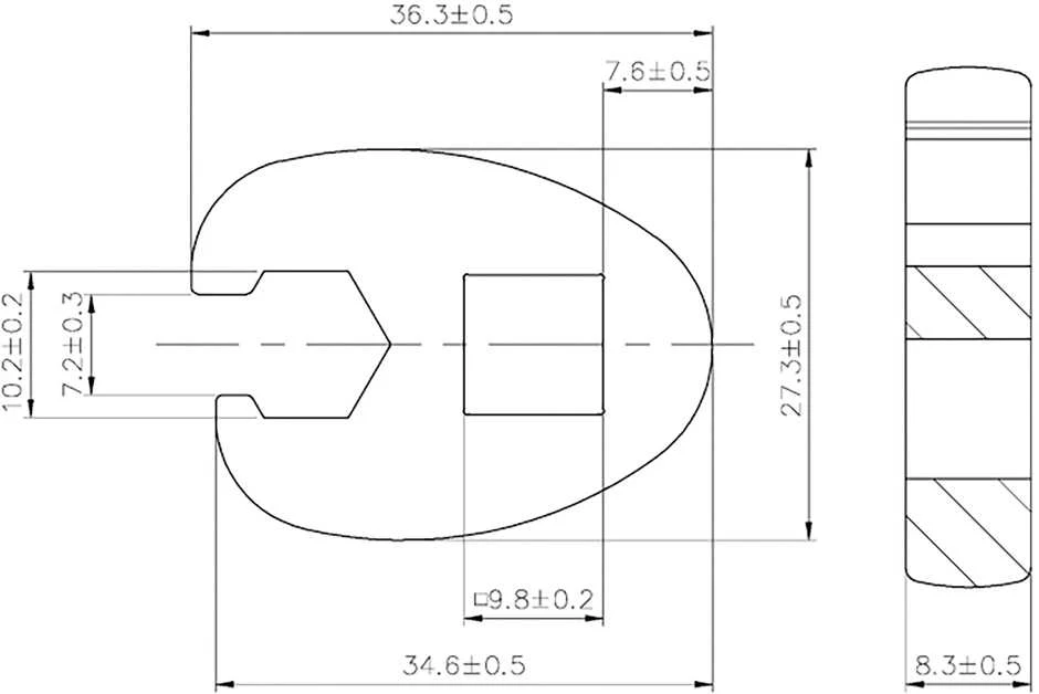 Bgs Technic Raktas "varnos koja" | 10 mm (3/8") | 10 mm (1756-10)