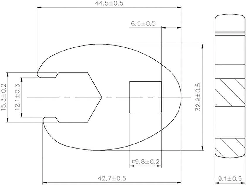 Bgs Technic Raktas "varnos koja" | 10 mm (3/8") | 15 mm (1756-15)