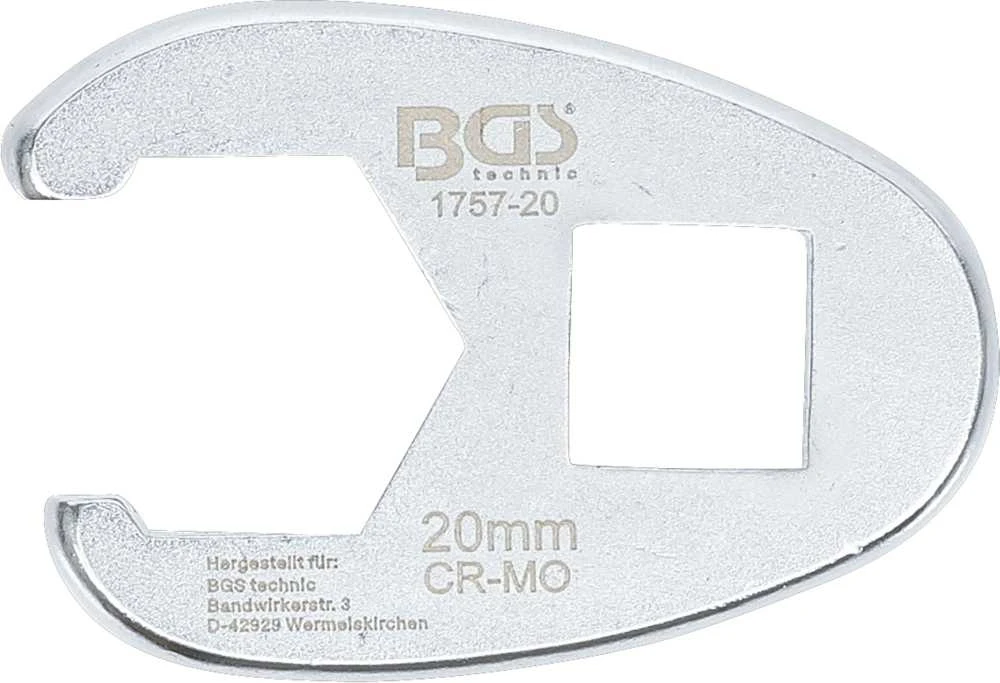 Bgs Technic Raktas "varnos koja" | 12,5 mm (1/2") | 20 mm (1757-20)