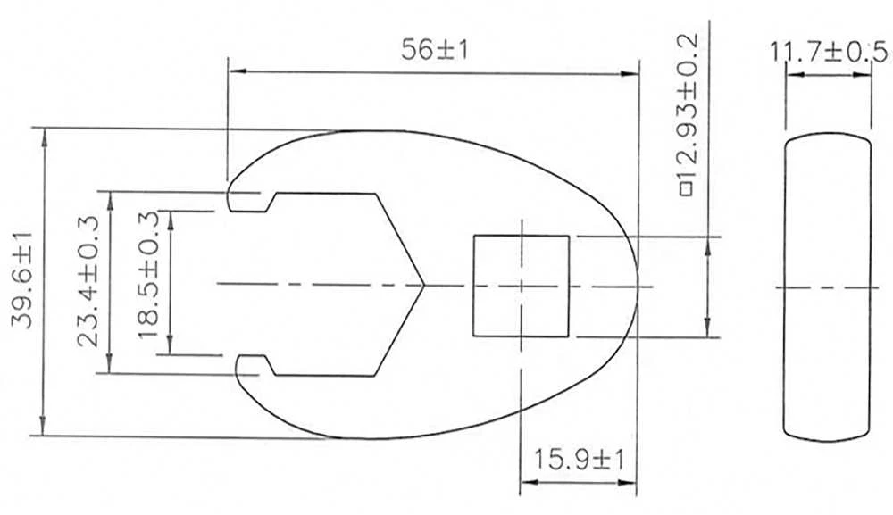 Bgs Technic Raktas varnos koja | 12,5 mm (1/2") | 23 mm (1757-23)