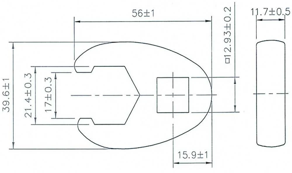 Bgs Technic Raktas varnos koja 21 mm, 1/2" (1757-21)