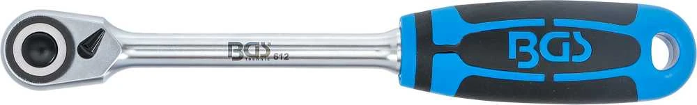 Bgs Technic Rankena galvutėms terkšlinė | smulkūs dantukai / siaura galvutė | 12.5 mm (1/2") (612)