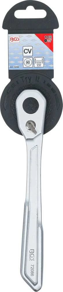 Bgs Technic Rankena galvutėms terkšlinė | ypač plona | smulkūs dantukai | 10 mm (3/8") (72086)