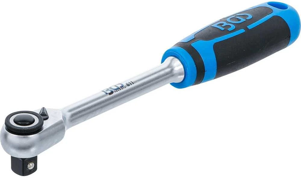 Bgs Technic Rankena galvutėms terkšlinė | smulkūs dantukai / siaura galvutė | 10 mm (3/8") (611)