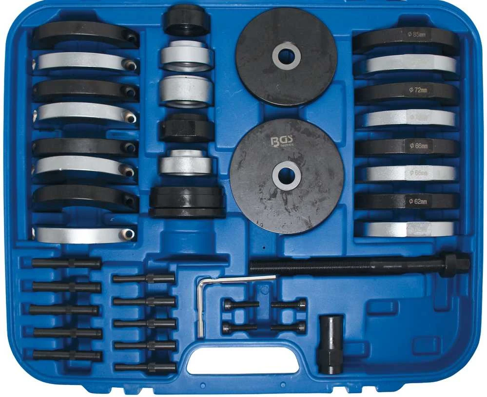Bgs Technic Rato guolių įrankių komplektas | VAG | rato guolių stebulės 62/66/72/85 mm (9086)