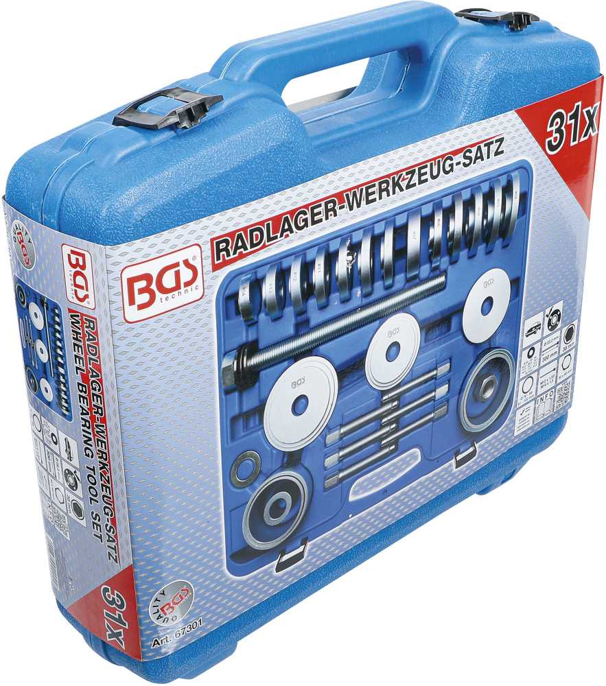 Bgs Technic Rato guolių presavimo įrankių komplektas | 31 vnt. (67301)