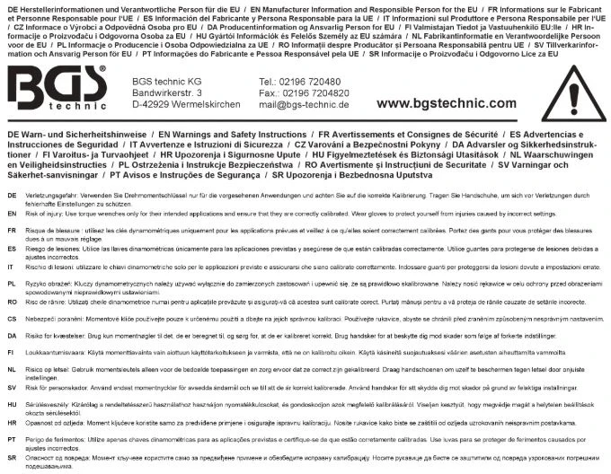 Bgs Technic Ratų keitimo įrankių rinkinys | 1/2" | 40–210 Nm | 18 vnt. BGS (7535)