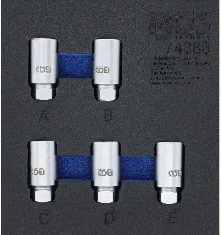 Bgs Technic Ratų varžtų slapukų rinkinys Tesla | 5 vnt. (74388)