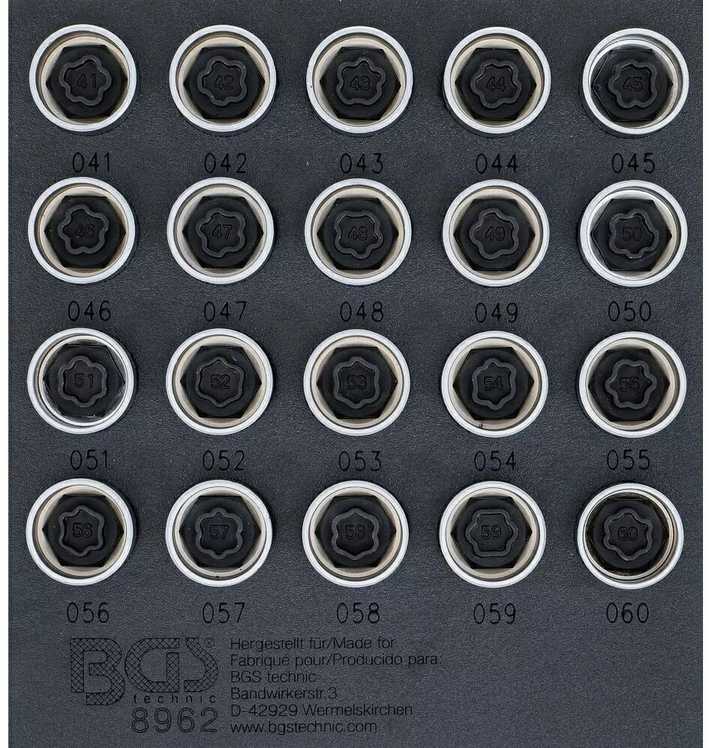 Bgs Technic Ratų varžtų užraktų rinkinys BMW | 20 vnt. (8962)