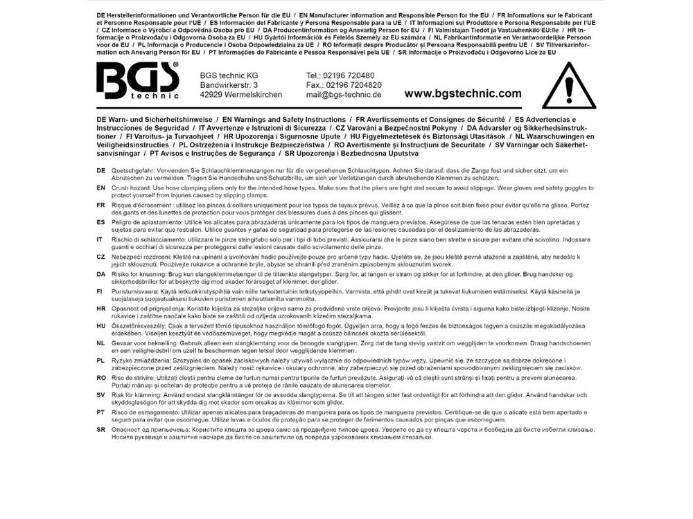 Bgs Technic Replės aušinimo žarnoms – keičiamų Bowden trosų – 635 ir 670 mm (9815)