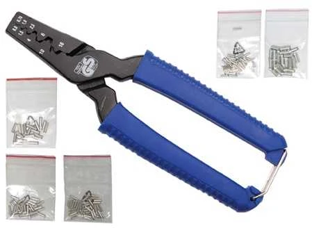Bgs Technic Replės jungčių užspaudimui su rinkiniu | įsk. 150 kabelių gnybtų | 175 mm (1430)
