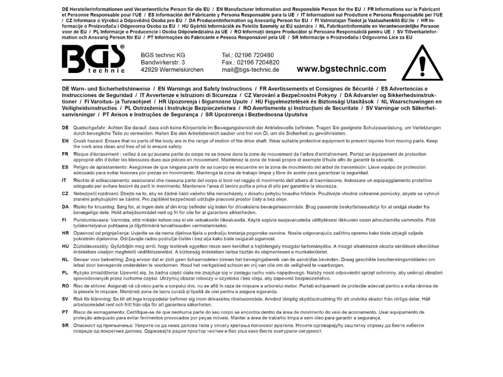 Bgs Technic Replės pusašių gumų sąvaržoms | VAG, Mercedes, Toyota (479)