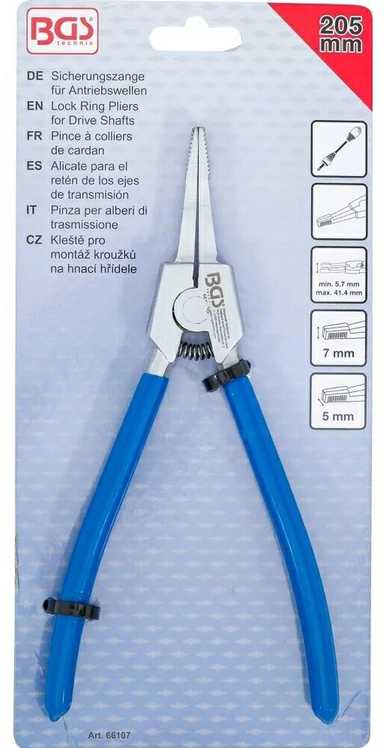 Bgs Technic Replės stūmoklių, pavarų velenų žiedams | tiesios (66107)
