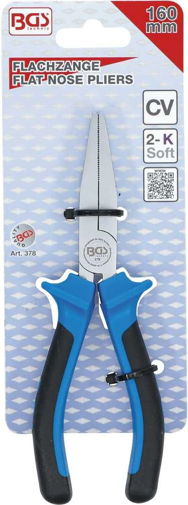 Bgs Technic Replės tiesios plokščios | 160 mm (378)