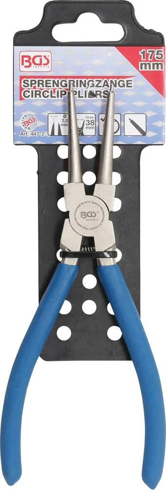 Bgs Technic Replės žiedams | tiesios | spaudžiamos | 175 mm (447-2)