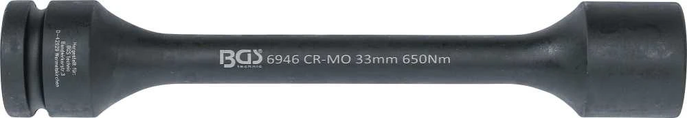 Bgs Technic Riboto sukimo ilgituvas su galvute | smūginis | 25 mm (1") | 33 mm | 650 Nm (6946)