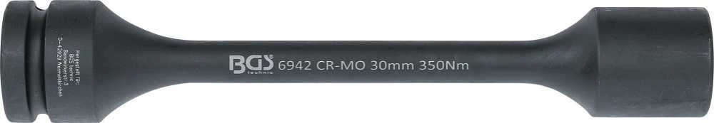 Bgs Technic Riboto sukimo ilgituvas su galvute | smūginis | 25 mm (1") | 30 mm | 350 Nm (6942)