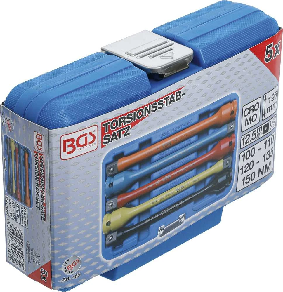 Bgs Technic Riboto sukimo momento ilgintuvų rinkinys | 5 vnt. (185)