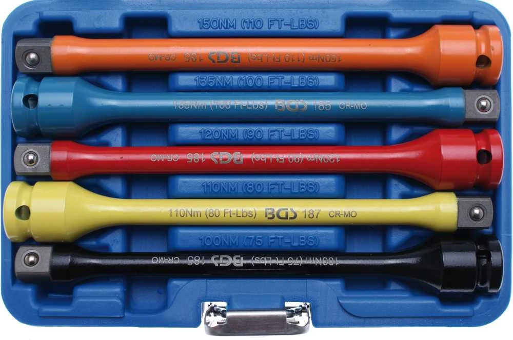 Bgs Technic Riboto sukimo momento ilgintuvų rinkinys | 5 vnt. (185)