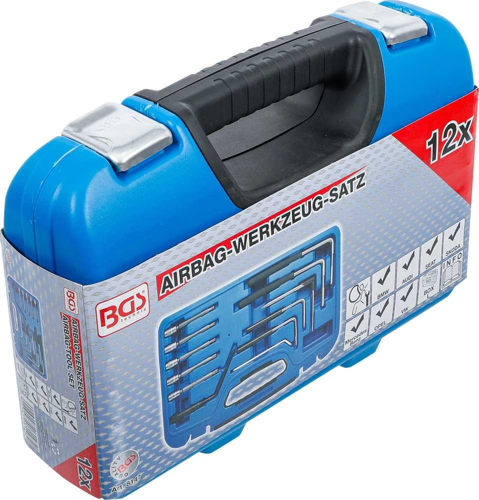 Bgs Technic Oro pagalvių įrankių rinkinys | 12 vnt. (8147)