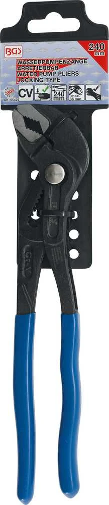 Bgs Technic Santechninės replės | fiksuojamos mygtuku | 240 mm (9542)