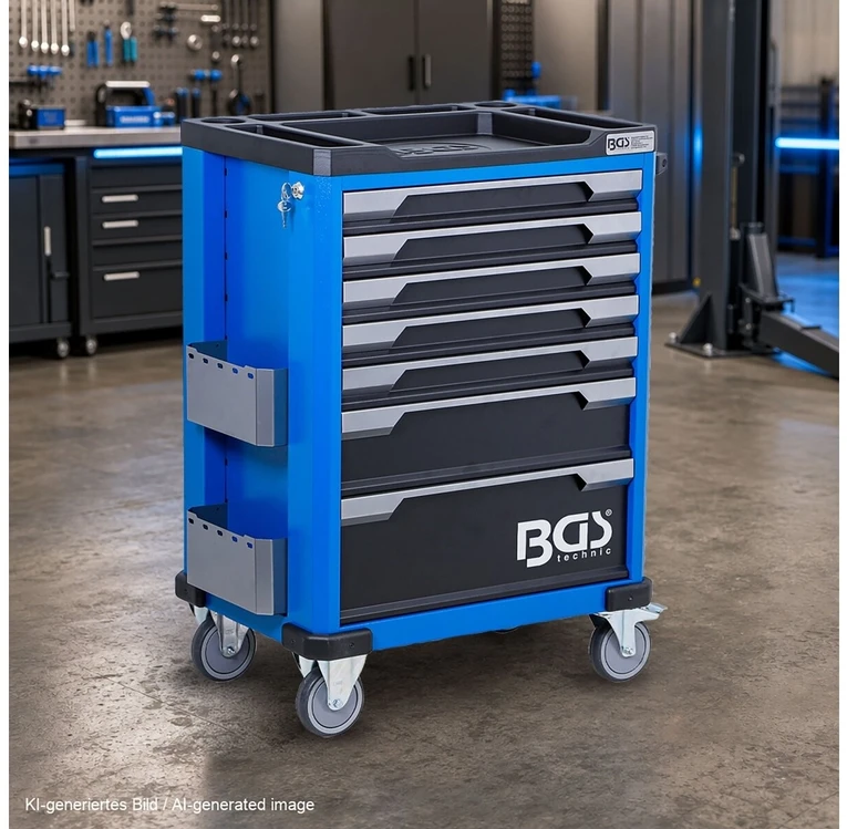 Bgs Technic Serviso įrankių vežimėlis BGS | 7 stalčiai | 246 įrankiai (6068)