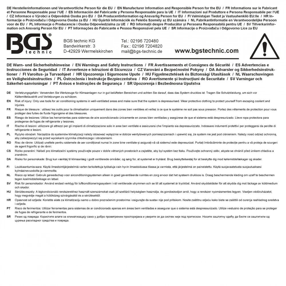 Bgs Technic Šildytuvo žarnos jungties atjungimo įrankis BGS | GM | 16 mm (74662)