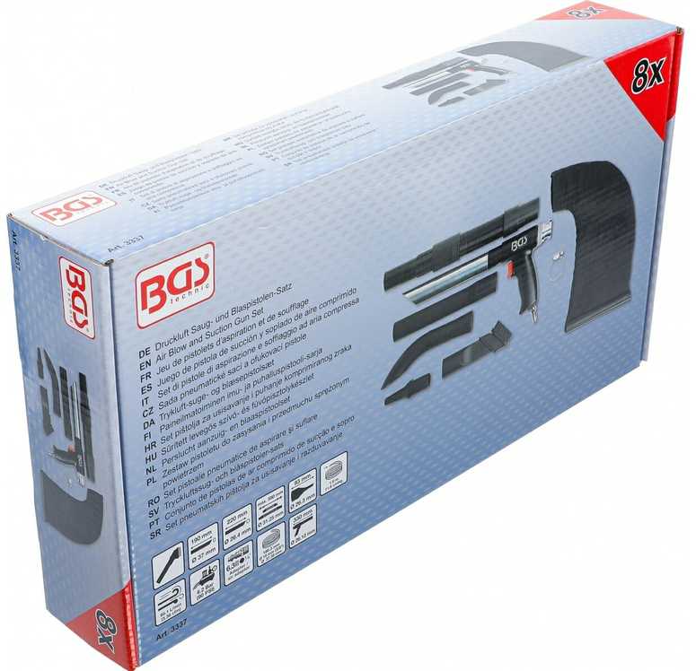 Bgs Technic Siurbimo ir oro pūstuvas | grįžtamasis | 8 vnt. (3337)