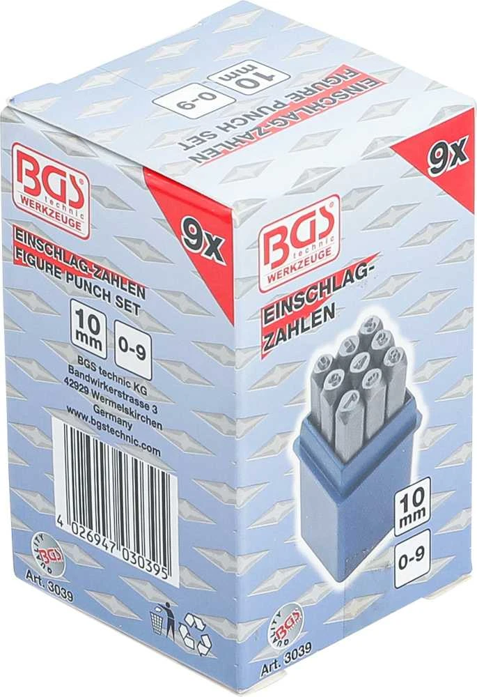 Bgs Technic Skaičių išmušėjų rinkinys | 10 mm (3039)