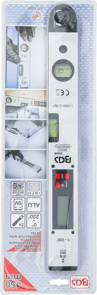 Bgs Technic Skaitmeninis LCD gulščiukas su vandens lygiu | 450 mm (50440)