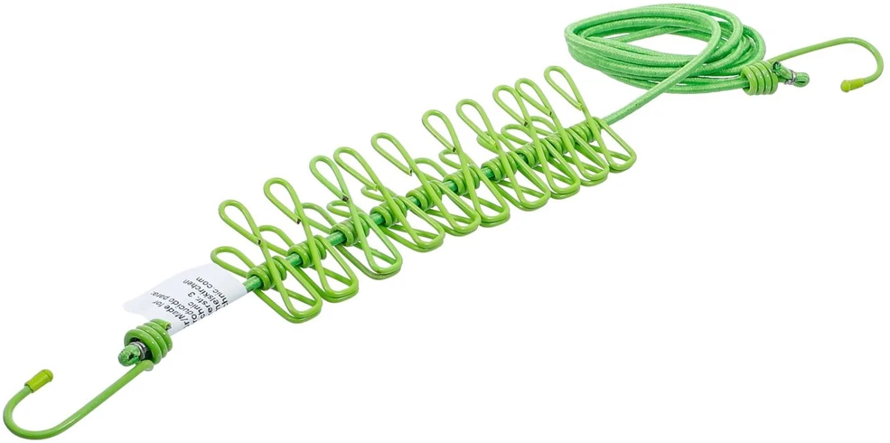Bgs Technic Skalbinių virvė | 1,9–2,4 m | su 10 spaustukų (85535)