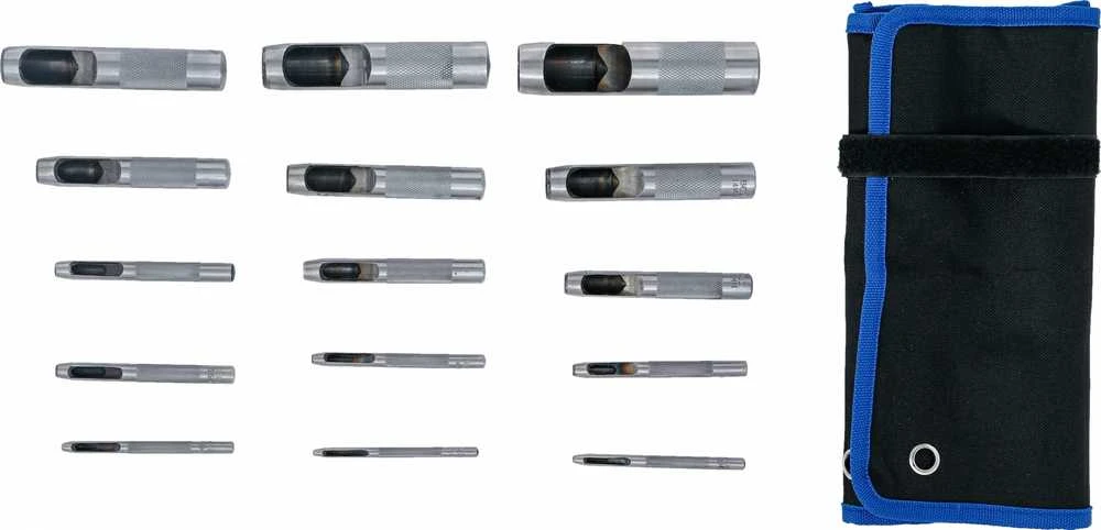 Bgs Technic Skylių išmušėjų rinkinys | 2 - 22 mm | 15 vnt. (74570)