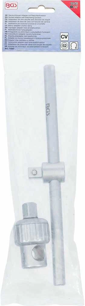 Bgs Technic Slankiojanti rankena | 12,5 mm (1/2") | su terkšliniu adapteriu (71047)