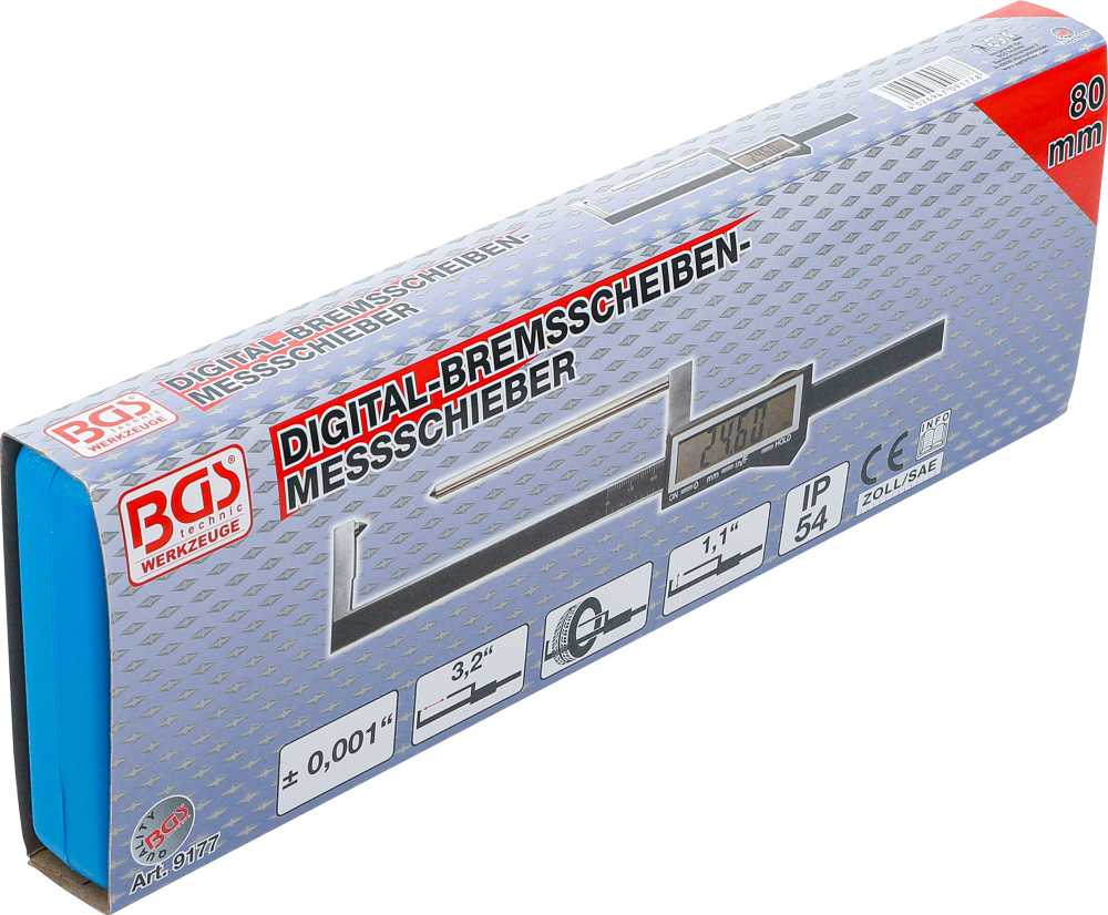 Bgs Technic Slankmatis stabdžių diskams | skaitmeninis | 80 mm (9177)
