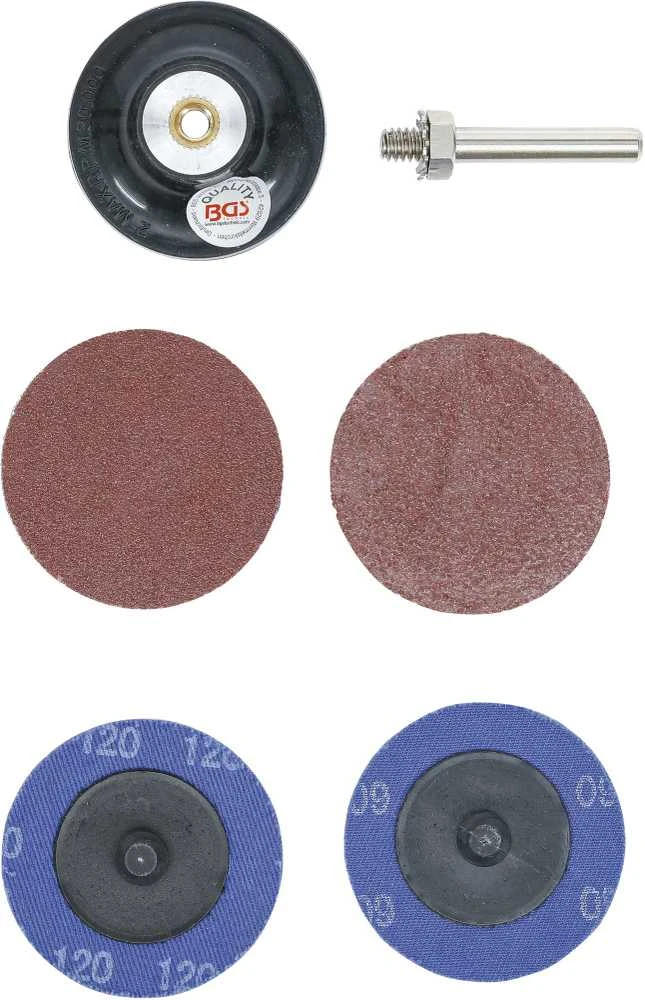 Bgs Technic Šlifavimo diskai / šlifavimo pado komplektas | Ø 50 mm (8590)