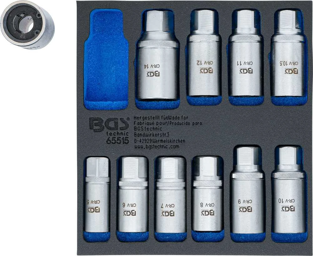 Bgs Technic Smeigių išsukėjų rinkinys | 5 - 16 mm | 11 vnt. (65515)