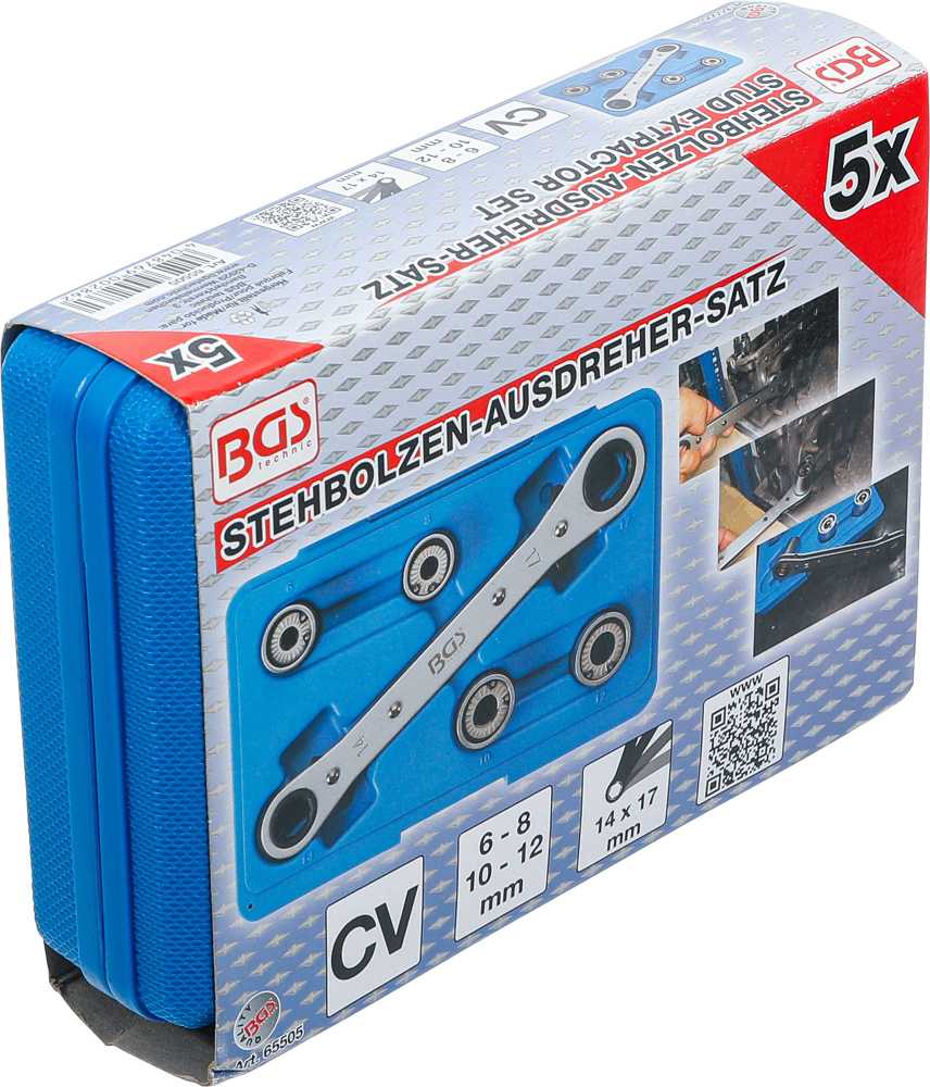 Bgs Technic Smeigių išsukėjų rinkinys | 6 - 12 mm | 5 vnt. (65505)