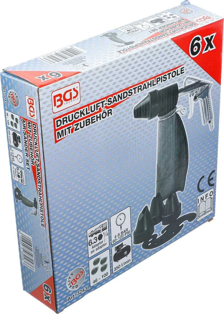 Bgs Technic Smėliapūtė su antgaliais (3243)