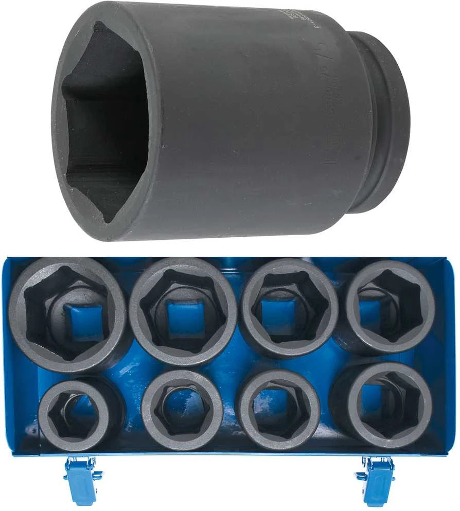 Bgs Technic Smūginės galvutės ilgos šešiakampės | 25 mm (1") | 27 - 50 mm | 8 vnt. (5500)