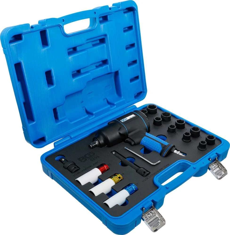 Grąžtas Bgs Technic Smūginio veržliarakčio komplektas – kompaktiškas 1/2" | 1200 Nm | 16 vnt. (5295)