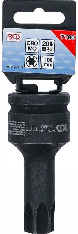 Bgs Technic Smūginis antgalis | ilgis 100 mm | 20 mm (3/4") | T-Star (Torx) T100 (6185-T100)