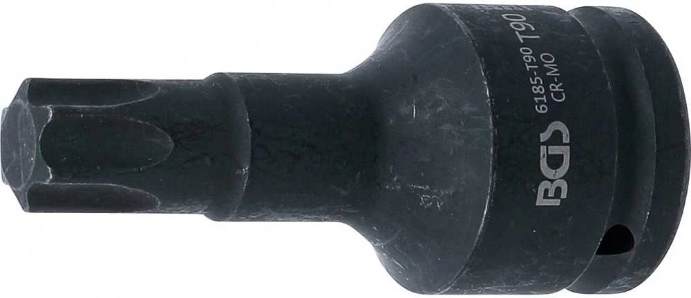 Bgs Technic Smūginis antgalis | ilgis 100 mm | 20 mm (3/4") | T-Star (Torx) T90 (6185-T90)