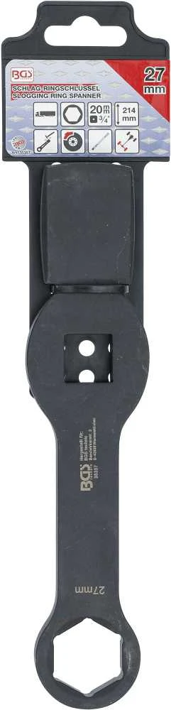 Bgs Technic Smūginis raktas | 6-kampų | 20 mm (3/4") | 27 mm (35357)
