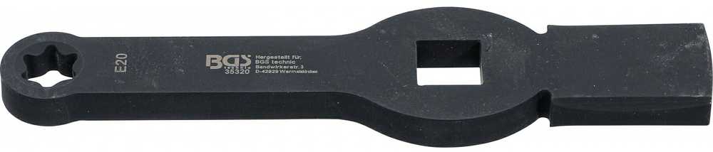 Bgs Technic Smūginis raktas | E tipo (Torx) | 20 mm (3/4") | E20 | stabdžių suportams MAN TGL TGM (35320)
