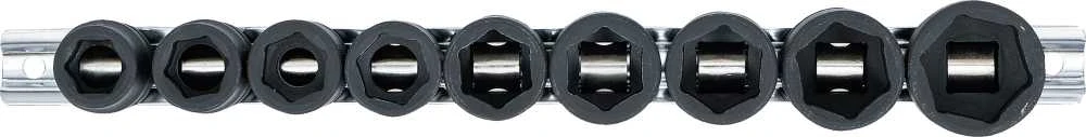 Bgs Technic Smūginių galvučių rinkinys | patrumpintos | 12,5 mm (1/2") | 13–24 mm | 9 vnt. (9551)