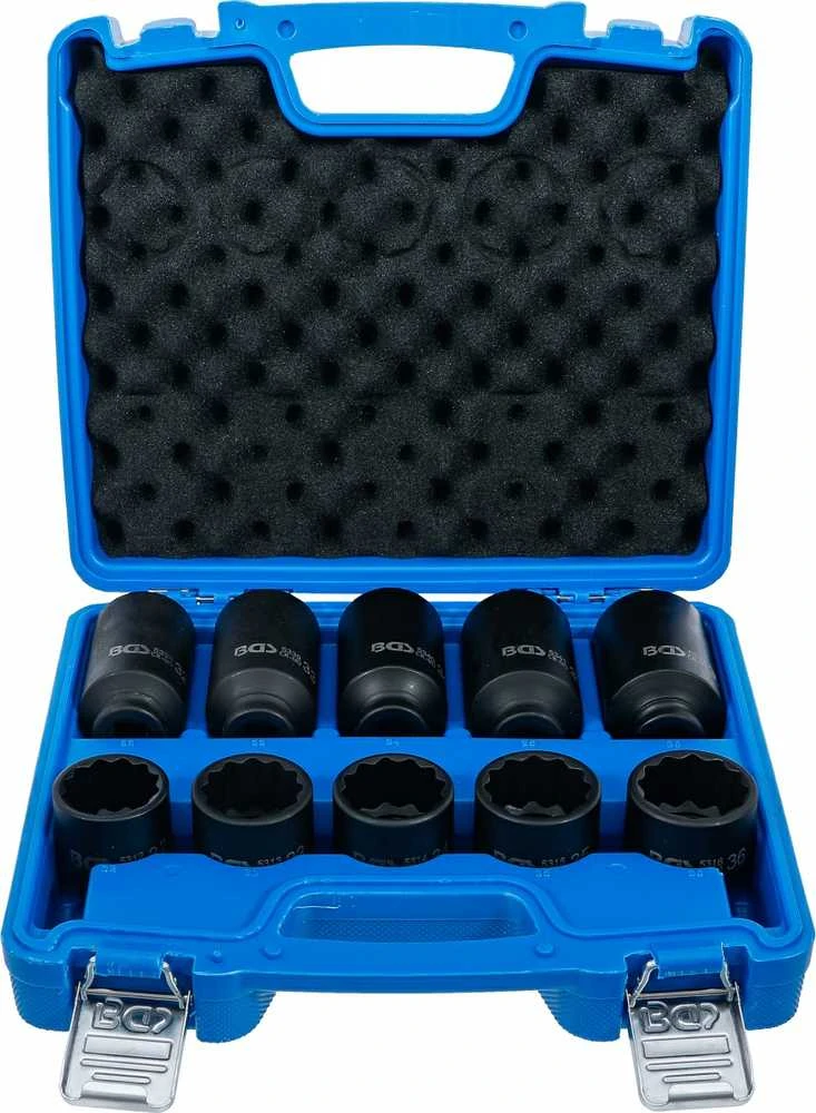 Bgs Technic Smūginių galvučių rinkinys | 12-kampų | 12.5 mm (1/2") | 32 - 36 mm | 10 vnt.| 17 vnt. (5330)