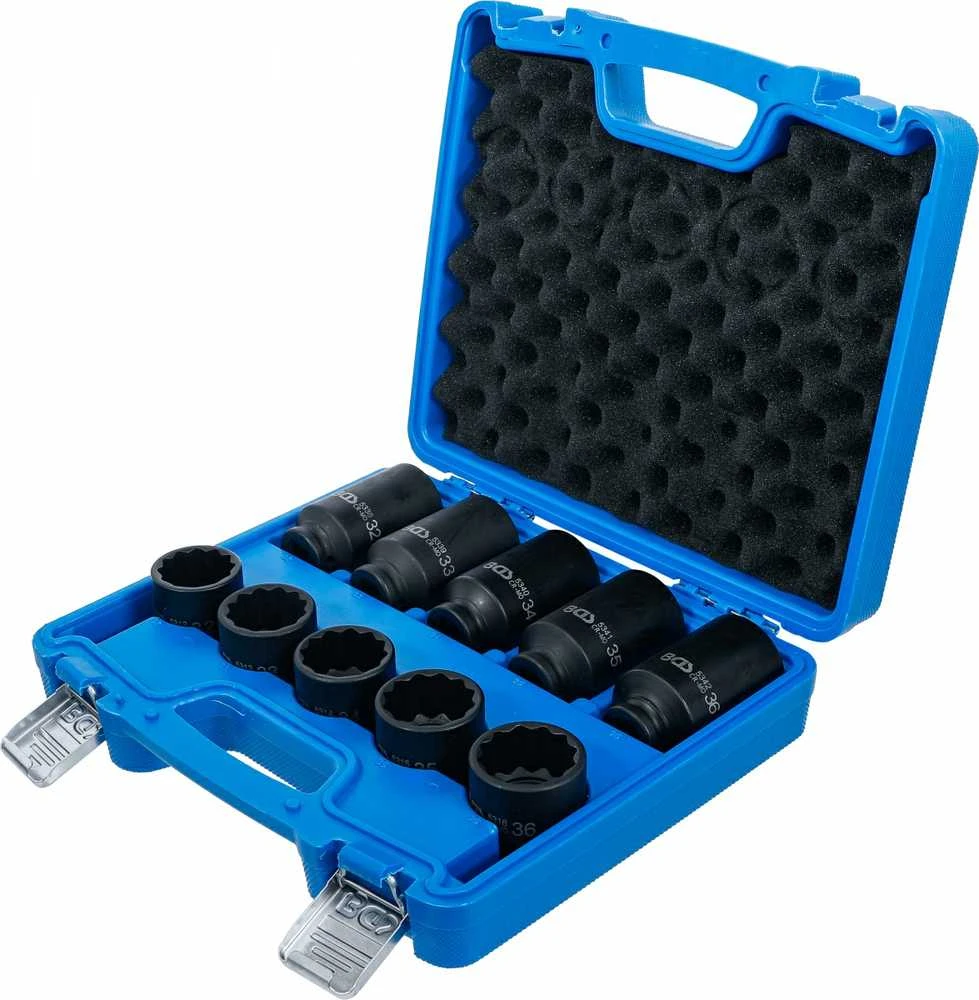 Bgs Technic Smūginių galvučių rinkinys | 12-kampų | 12.5 mm (1/2") | 32 - 36 mm | 10 vnt.| 17 vnt. (5330)