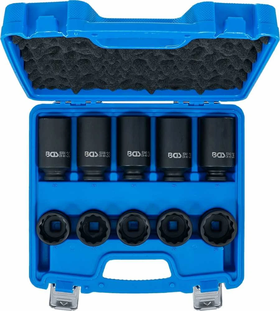 Bgs Technic Smūginių galvučių rinkinys | 12-kampų | 12.5 mm (1/2") | 32 - 36 mm | 10 vnt.| 17 vnt. (5330)