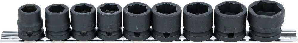 Bgs Technic Smūginių galvučių rinkinys | patrumpintos | 12,5 mm (1/2") | 13–24 mm | 9 vnt. (9551)